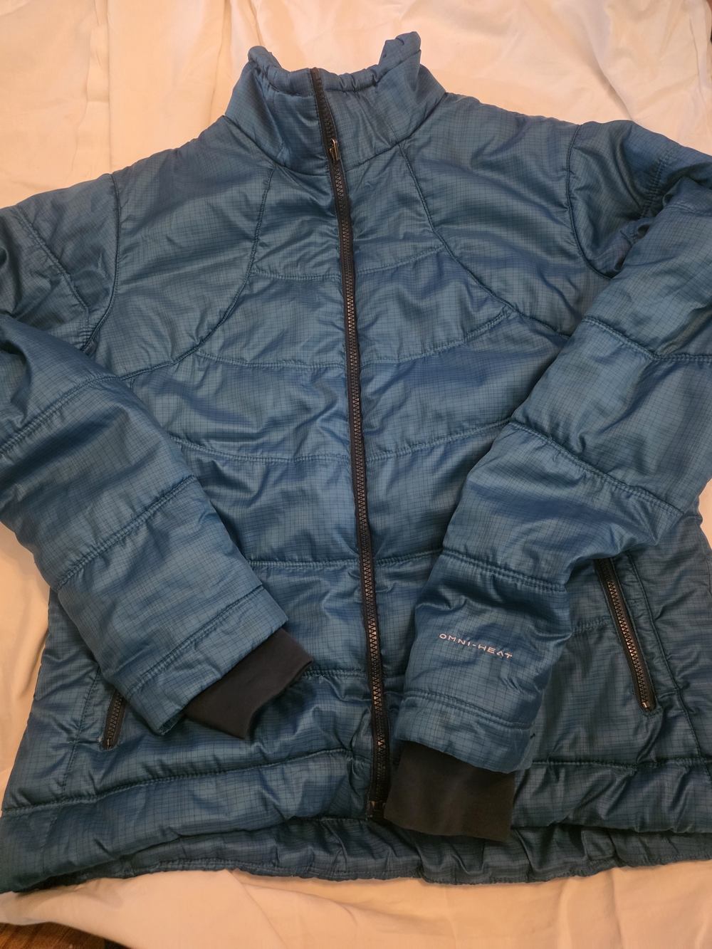 Columbia Womens Teal Blue Puffer Jacket -